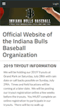 Mobile Screenshot of indianabullsbaseball.org